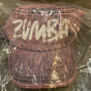Zumba Love Military Hat NWT. Denim Pink